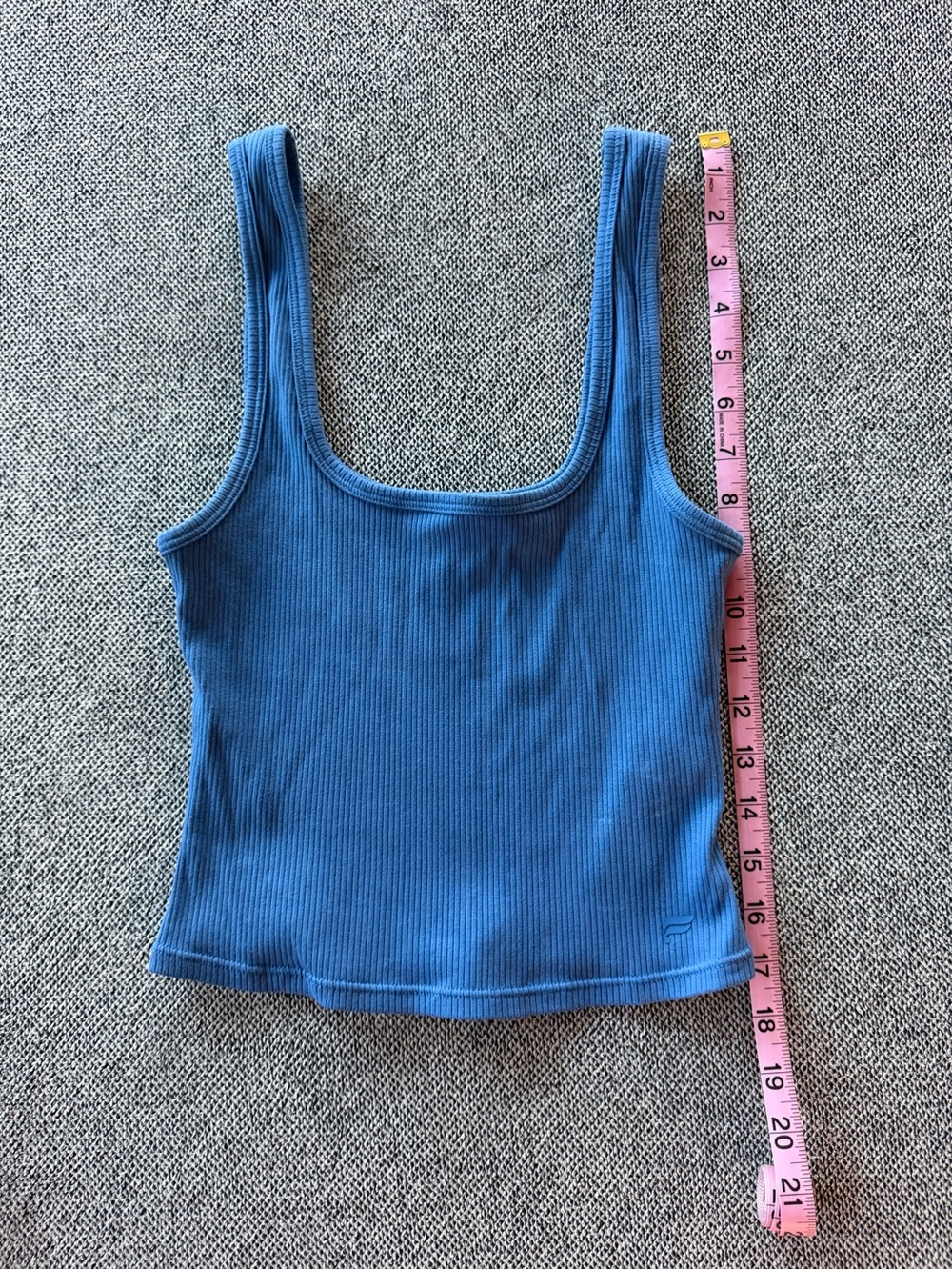 Ribbed Scoop Tank Trio - Red, Gray, Blue - Picture 2 of 13